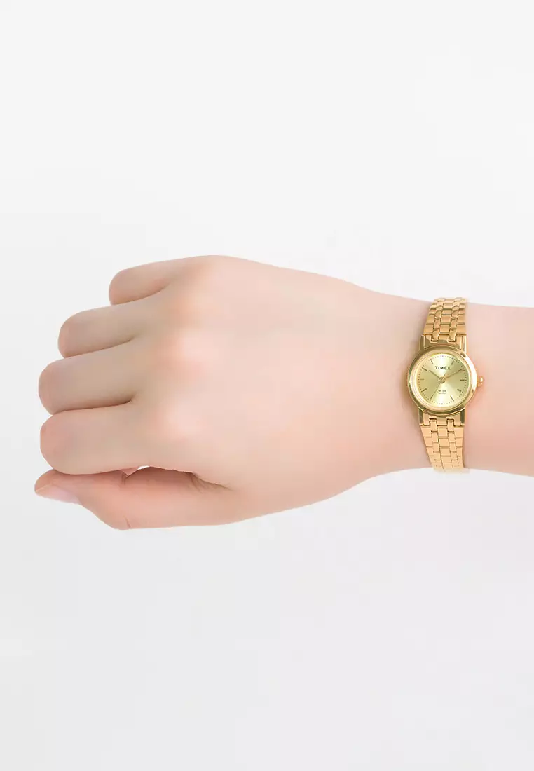 Timex AB Series Gold Stainless Steel Womens Watch TW00B304E CLASSICS