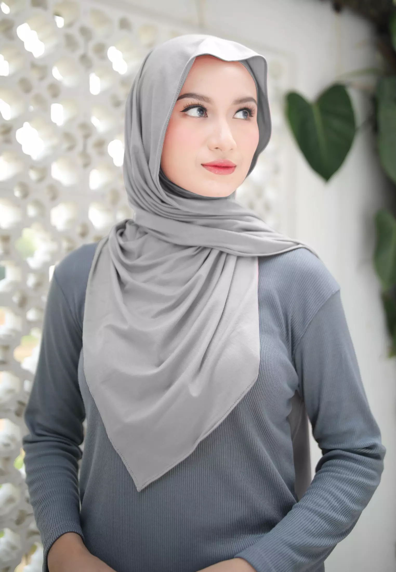 Cotton Bee - Nayma Turkey Shawl | Pashmina Rayon Premium - Glacier Grey