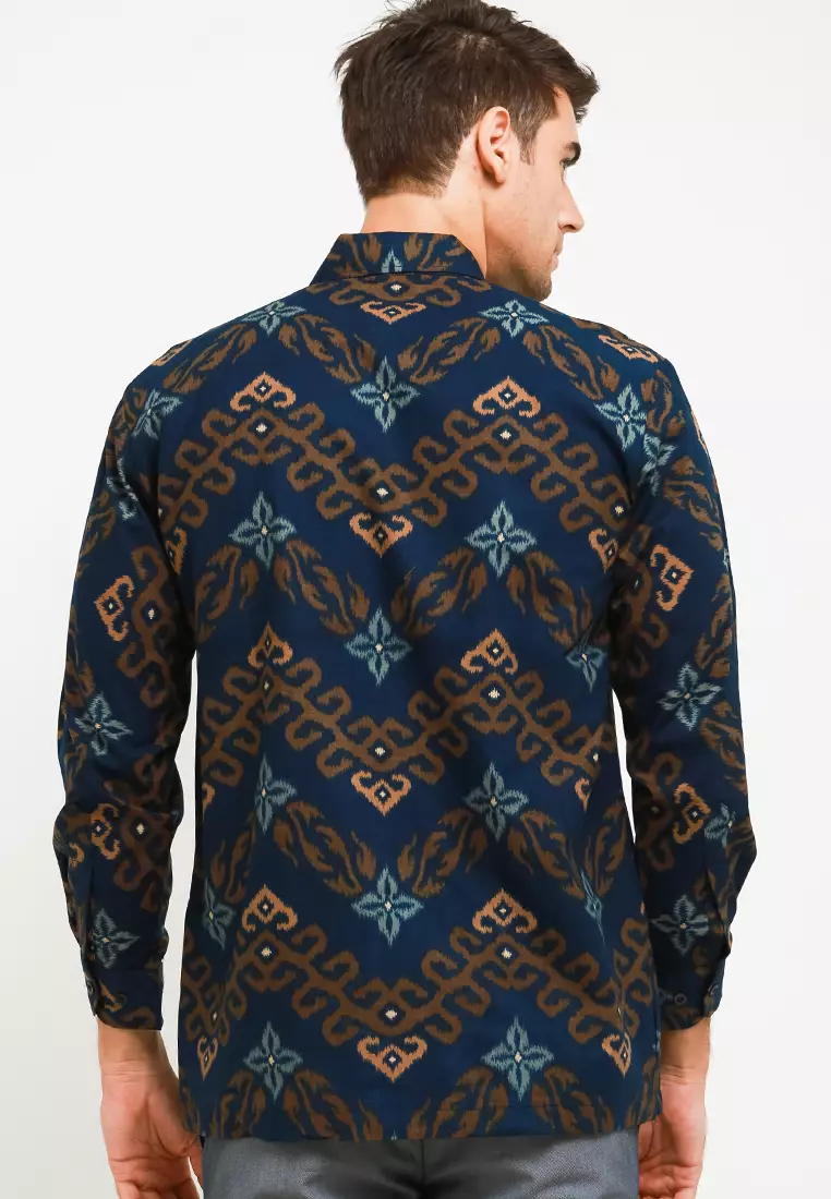 BATIK TALENTA EXCLUSIVE Lengan panjang NAVY A447
