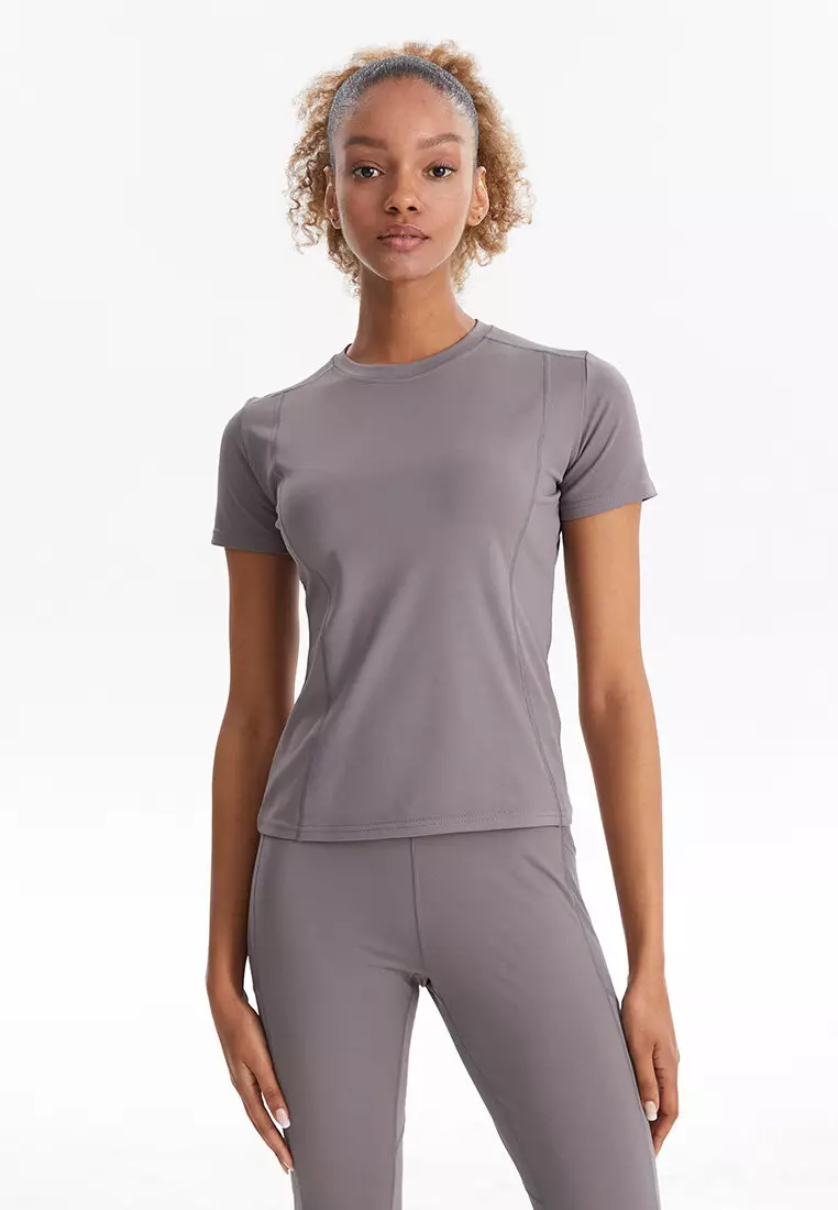 Buy LC WAIKIKI Crew Neck Straight Short Sleeve Women's T-Shirt Online ...