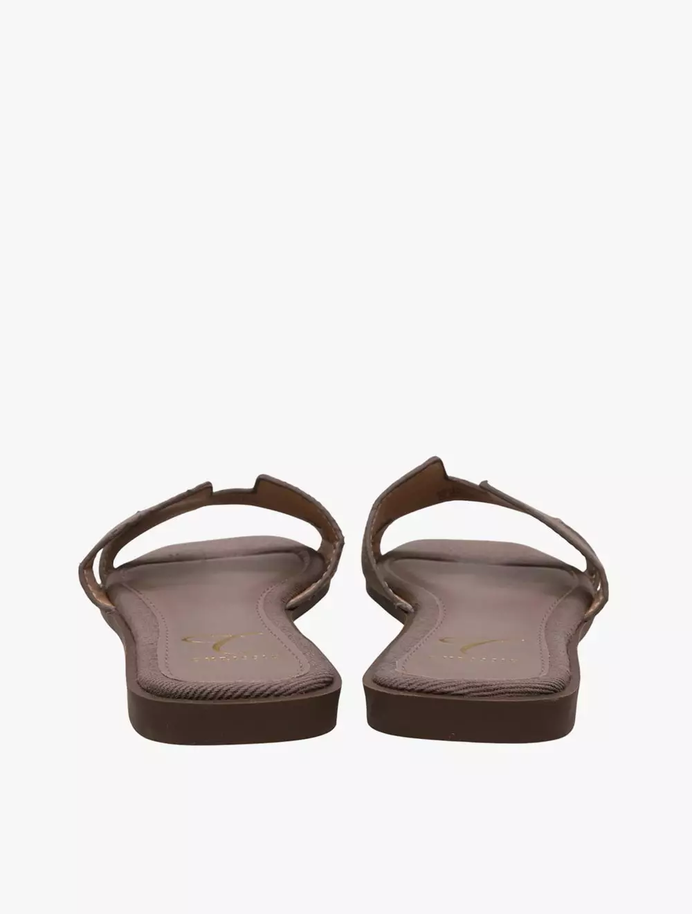 Payless Chrissie Womens Nicko Flat Sandals - Dark Taupe_05