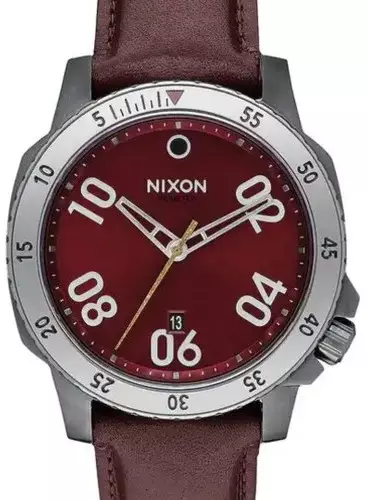 RANGER LEATHER GUNMETAL / DEEP BURGUNDY