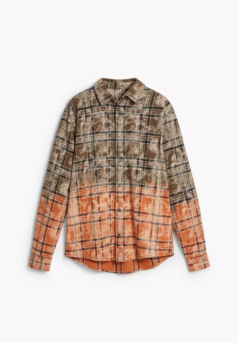 Long-sleeve gradient shirt