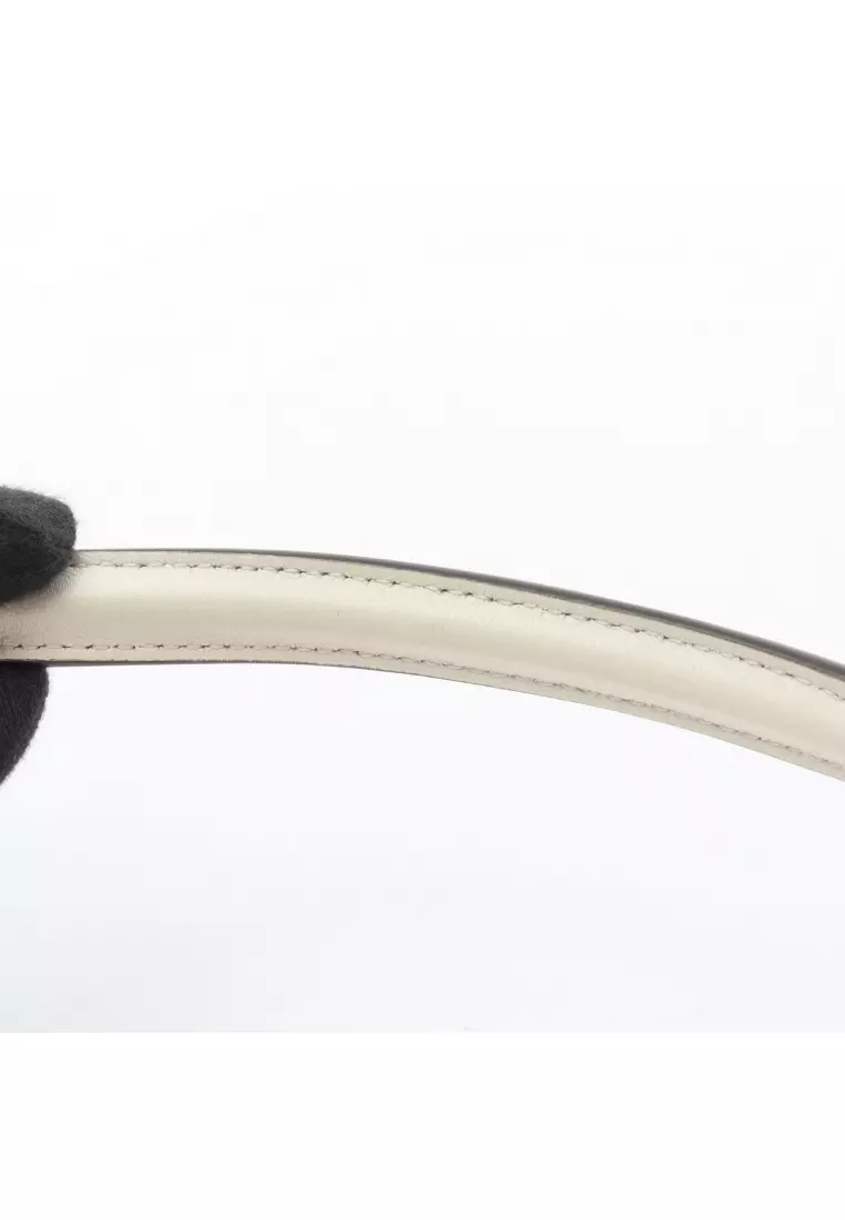 Pre-Loved Fendi Mamma Baguette Small Handbag leather white 2WAY