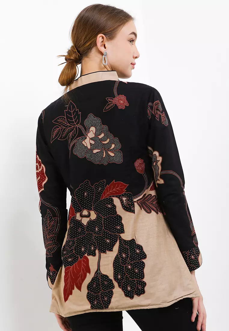 Blouse Batik Mandevilla Item Premium Slimfit Elegant