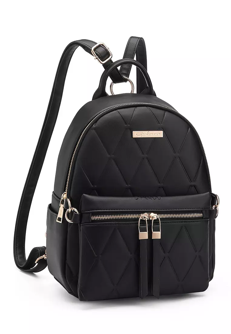 GYKACO KIMA Black - Tas Ransel Wanita - Fashion Backpack (IMPORT)