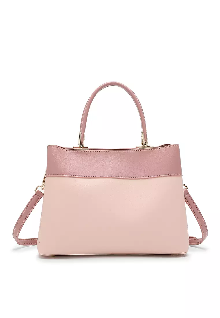 Top Handle Bag / Sling Bag / Crossbody Bag - Pink