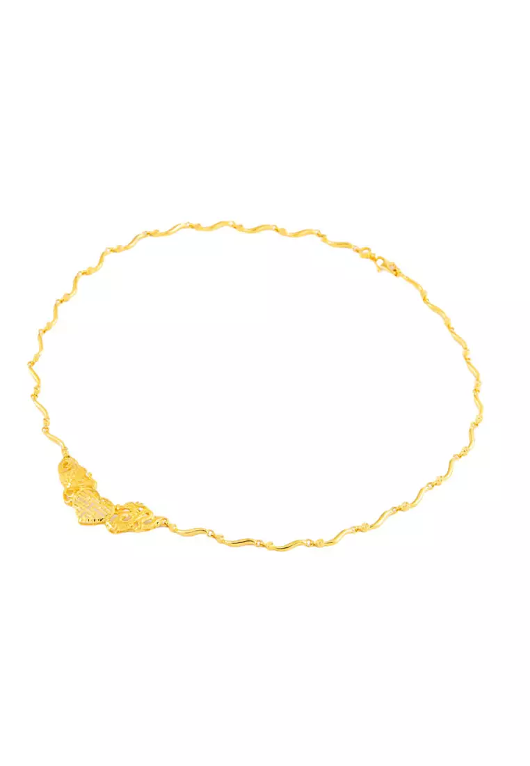 [ With Necklace ] LITZ 916 (22K) Gold Necklace GC0071 (17.09g+/-)