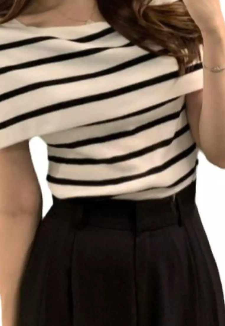 New summer sleeveless knitted women's T-shirt top K061801B/W