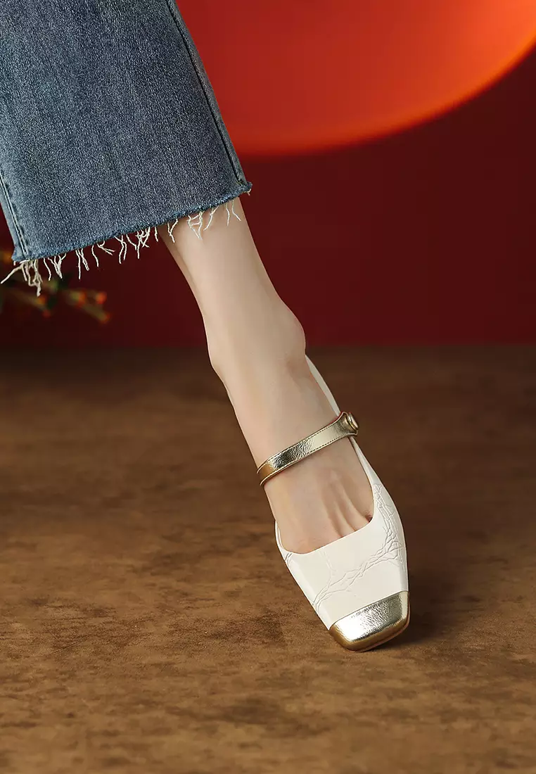 4.5CM Color Matching Mary Jane Shoes XJ3321-2