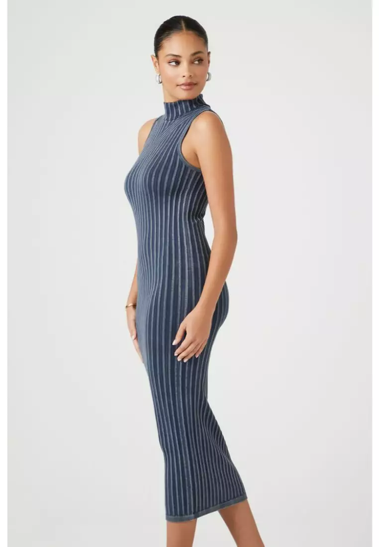 Forever 21 striped midi dress on sale