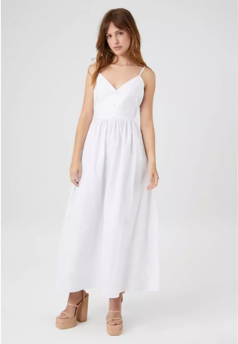Forever 21 white maxi dress store