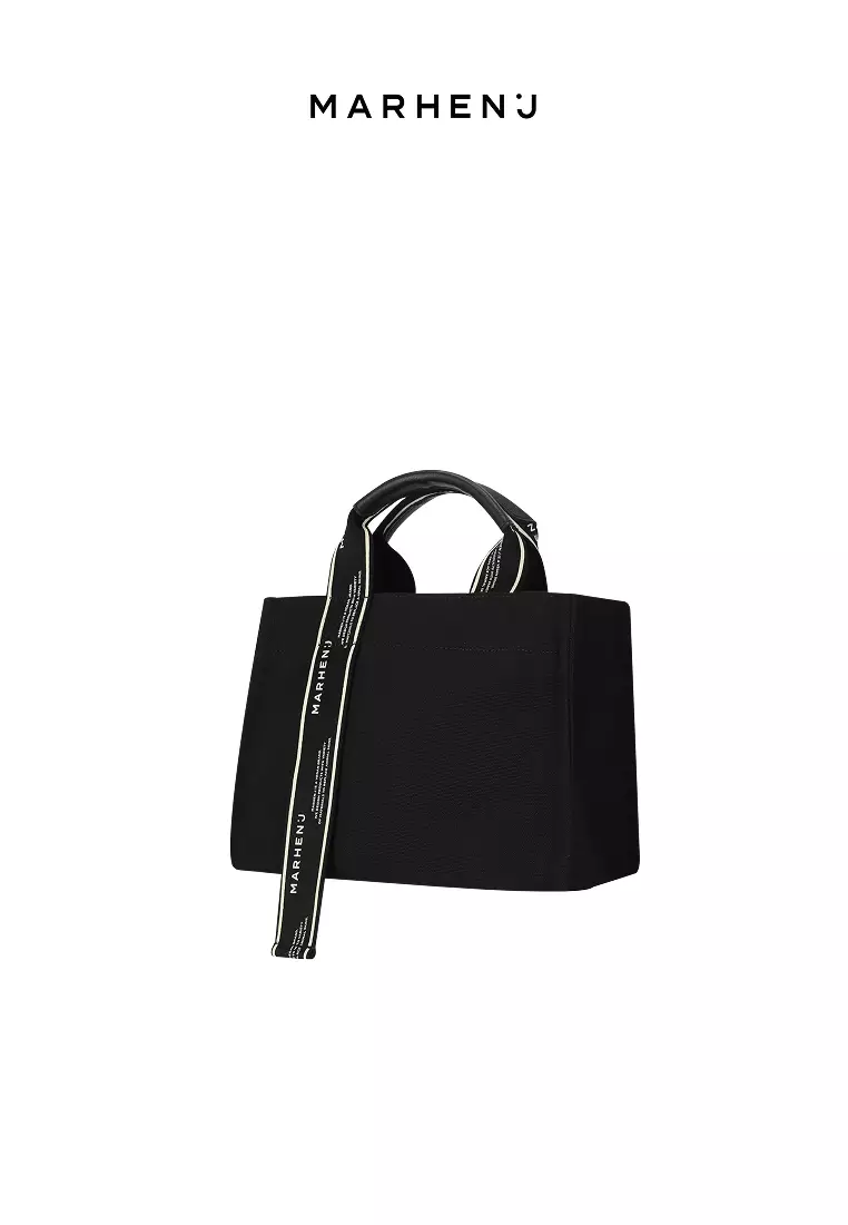 RICO MINI SIGN Canvas Crossbody Bag Black