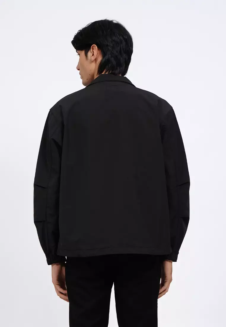 Regular Fit Utility Jacket with Zipper