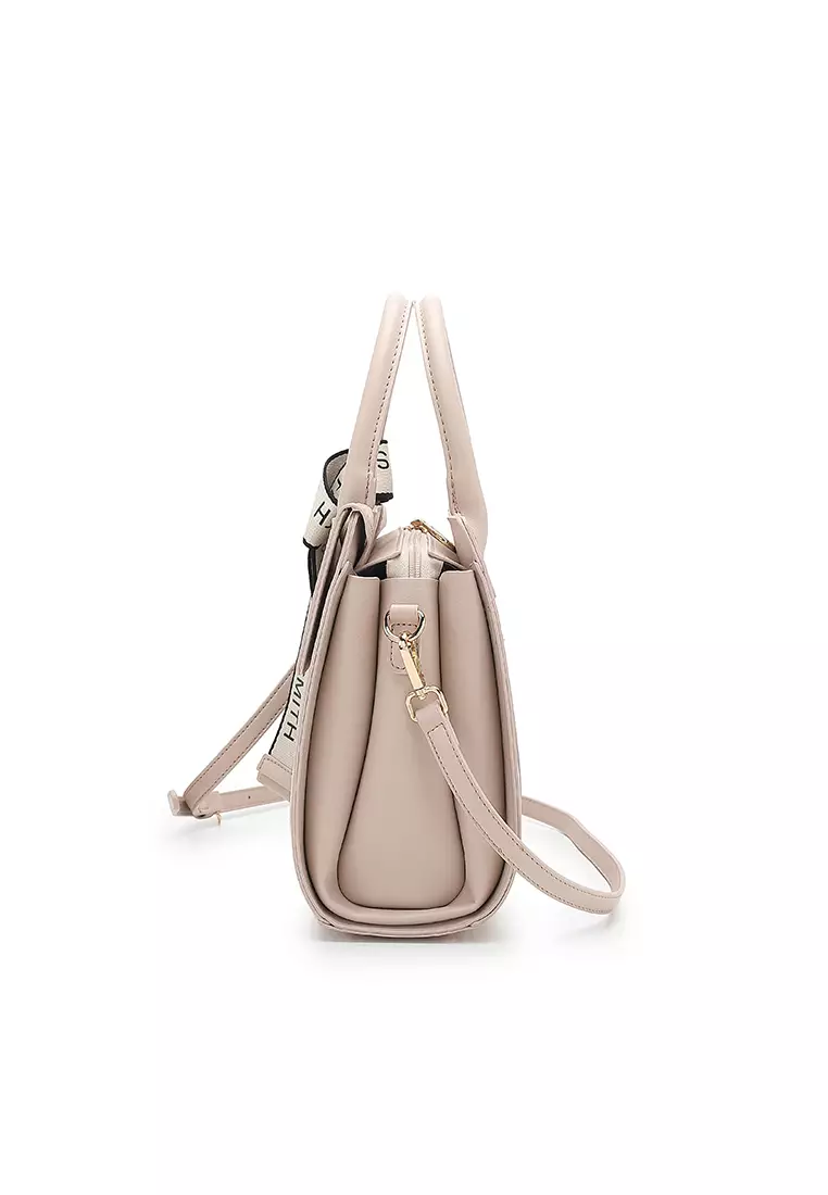 Women's Top Handle Bag / Sling Bag / Crossbody Bag (Tas Selempang / Tas Tangan) - Krem