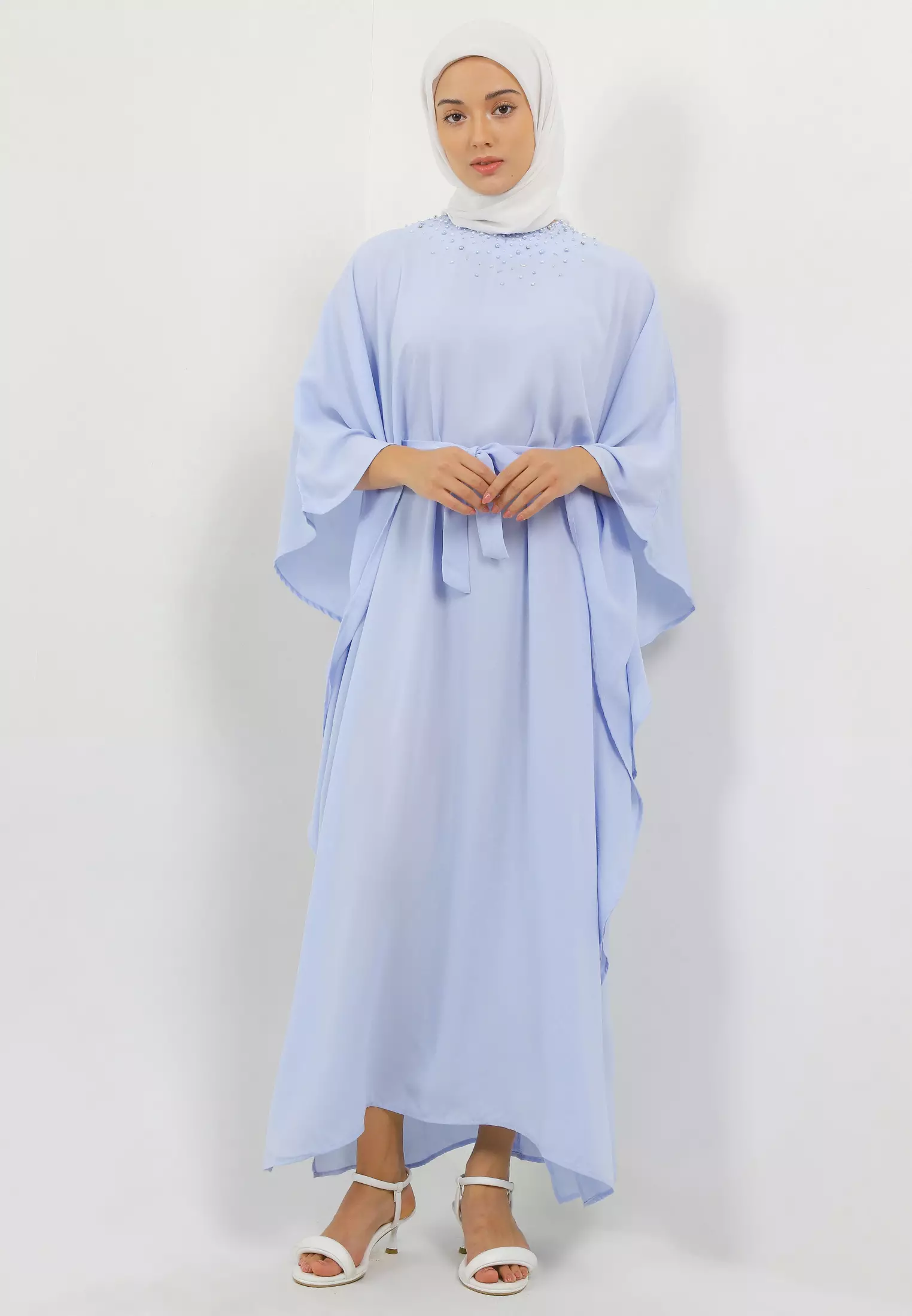 MFMW Syahira Kaftan Blue With Payet