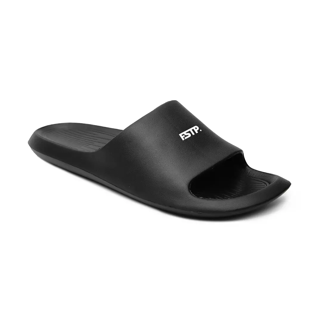 Footstep Footwear Sandal Pria Slide Lucky Black Original Sandal