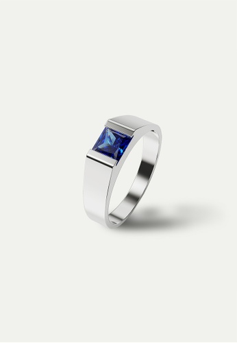 Elfi silver Elfi 925 Genuine Silver Engagement Ring M8(Blue) – The Spirit 07C9EAC7EEBB30GS_1
