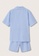 MANGO KIDS blue Striped Short Pyjama Set BC2CAKA27A2BBFGS_2