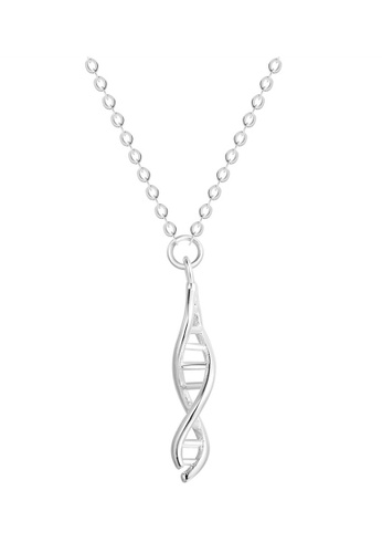 ZITIQUE silver Women's Double Helix Necklace - Silver 0168CACA557038GS_1