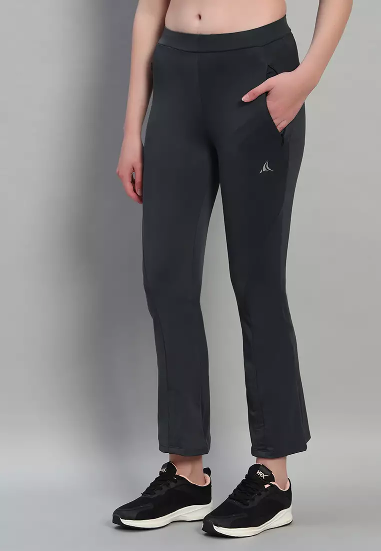 Buy Fitleasure Women's Ultra-Stretch Nylon Lycra Grey Bootcut