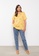 LC WAIKIKI yellow Crew Neck Patterned Short Sleeve Cotton Women's T-Shirt D150DAACF36212GS_1