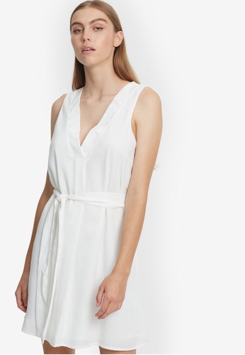 REUX white Riki Mini Dress EC5ECAA984C16EGS_1