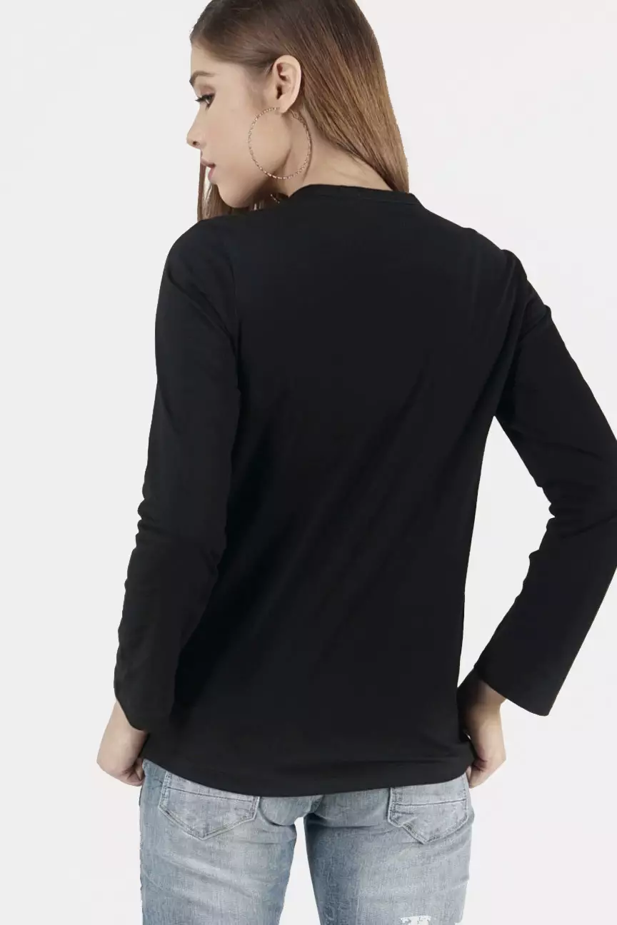 Kaos Wanita Mesh Black