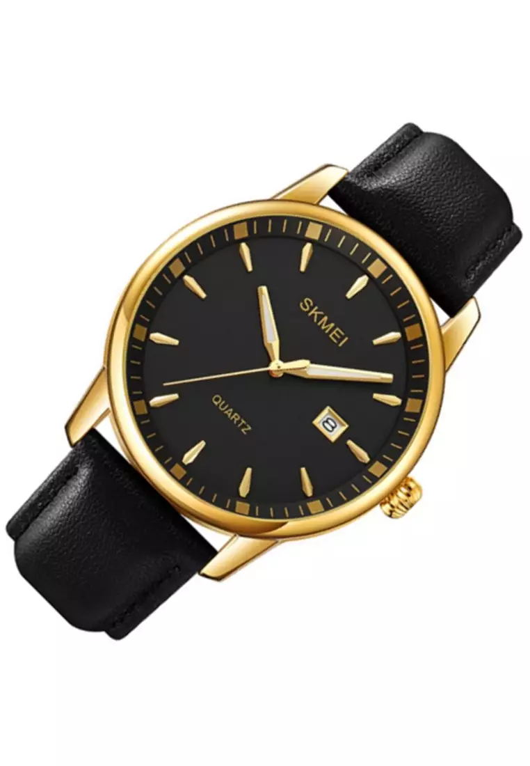 Jam Tangan Pria Analog Waterproof Strap Tali Material PU Leather DV48 ORIGINAL