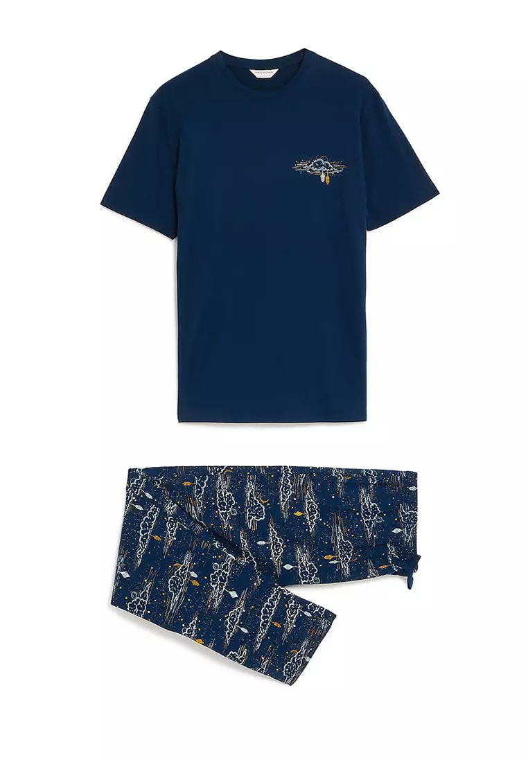 Mens Pure Cotton Eid Pyjama Set