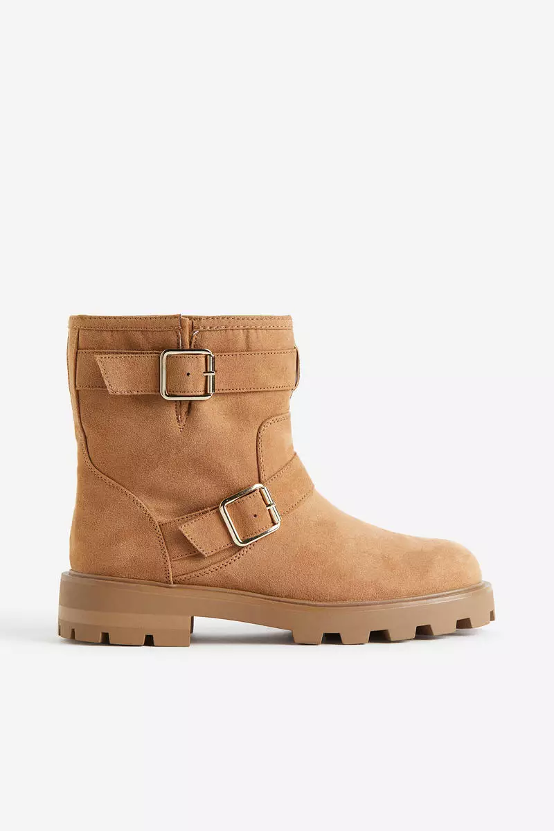 Chunky suede sale boots