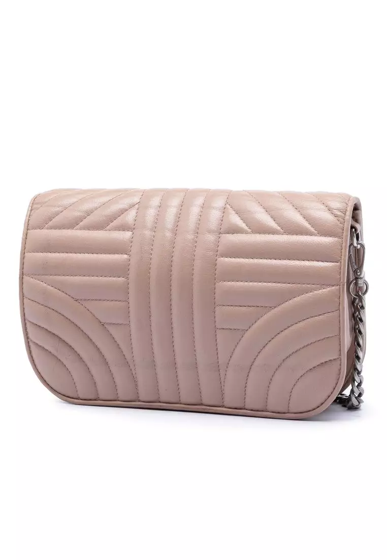 Pre-Loved Prada Mini Soft Calf Impunture Diagramme Crossbody