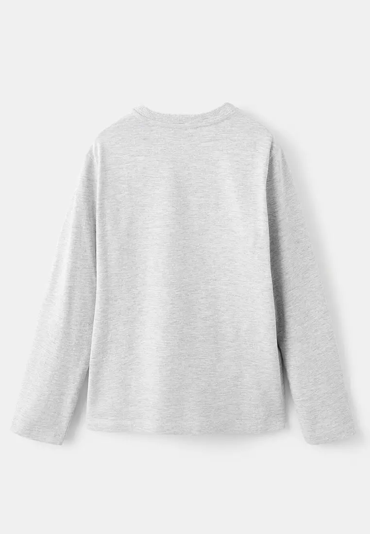 Long-Sleeved T-Shirt with Pocket