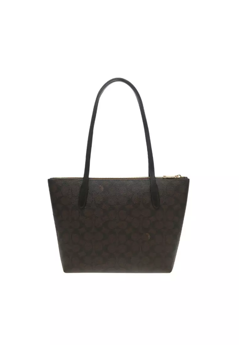 Fiona Zip Tote Bag In Signature Canvas CBT18