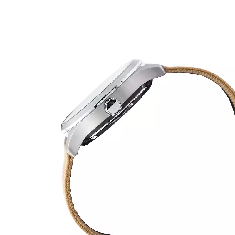 Jam Tangan Pria Alba Mechanical Field Military AL4221X1 Men Beige Dial Beige Nylon Strap