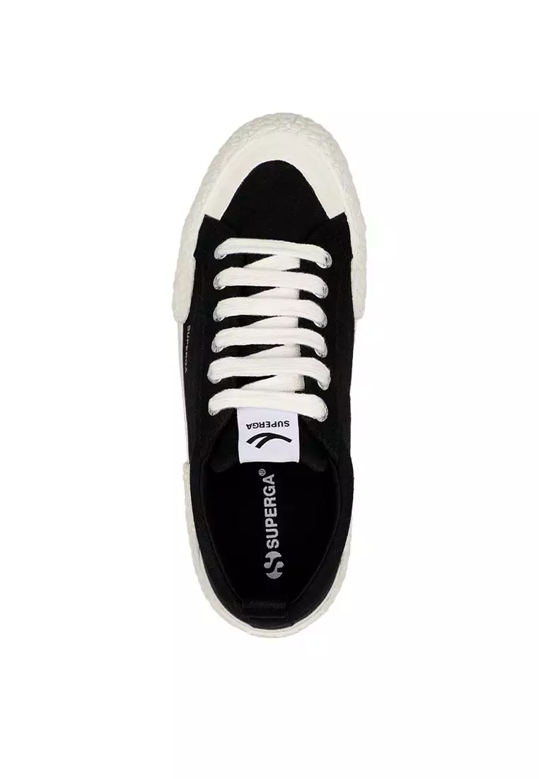 Superga 2660 Stripe Big Bumpers Black Off White