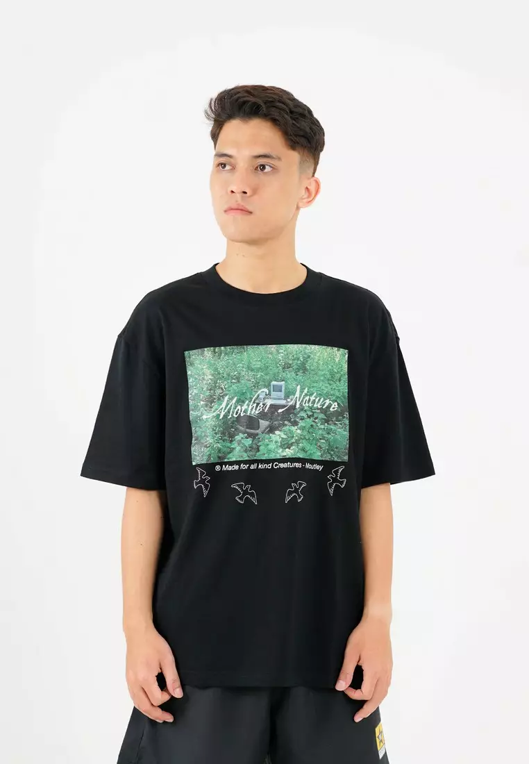 Moutley Oversized T-Shirt Nature C210824