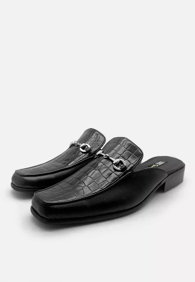 William Men Loafer Croco with Metal Buckle Casual