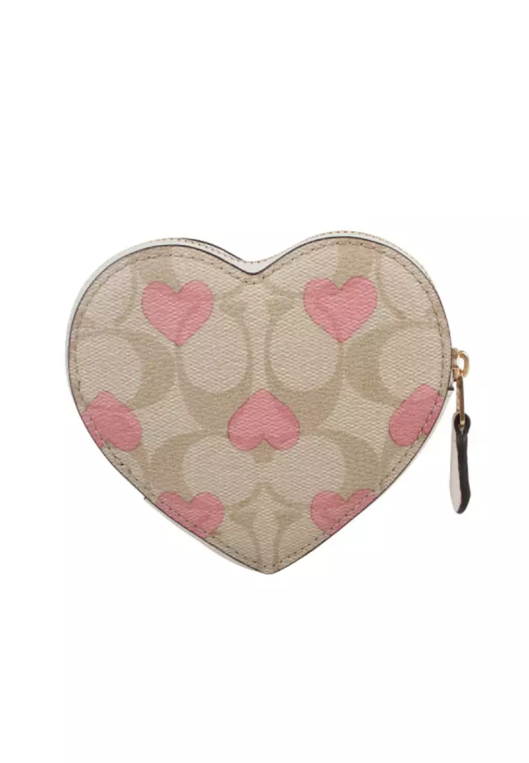 Coach heart coin case clearance