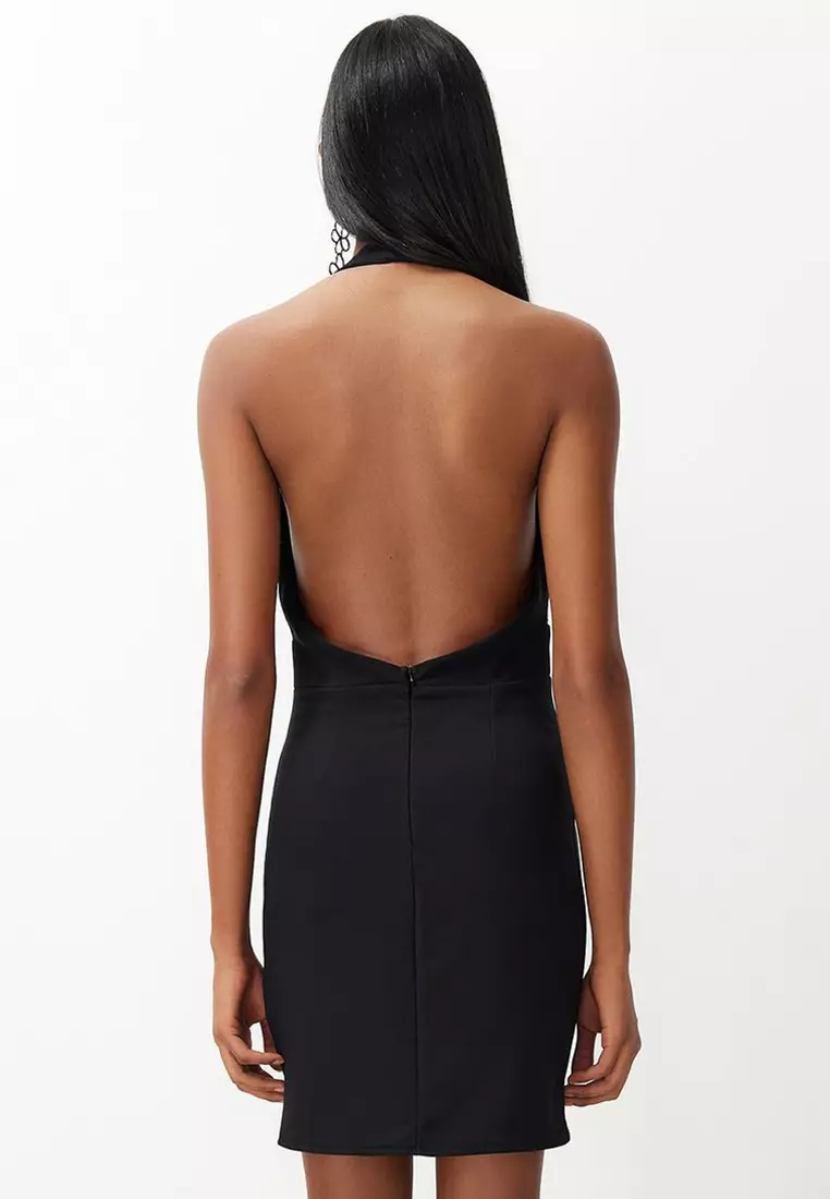 Open Back Short Evening Dress