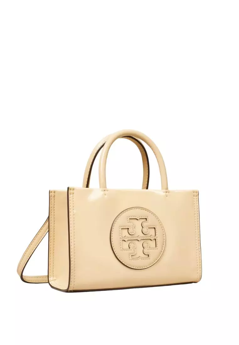 Mini Ella Bio Patent Tote Vanilla Soft Serve