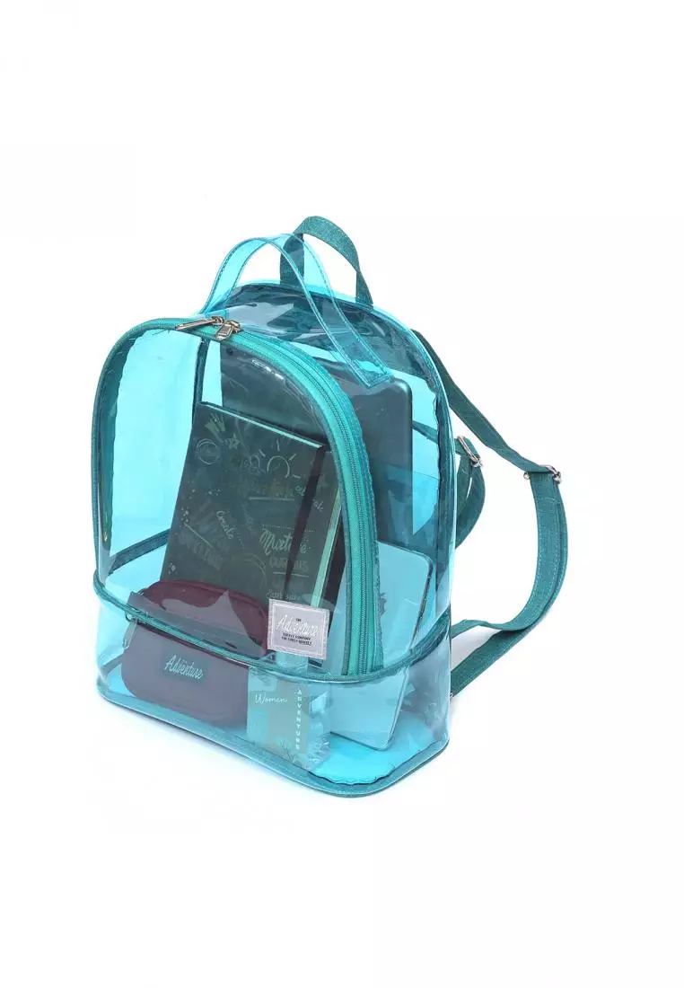 PVC Backpack Blanche