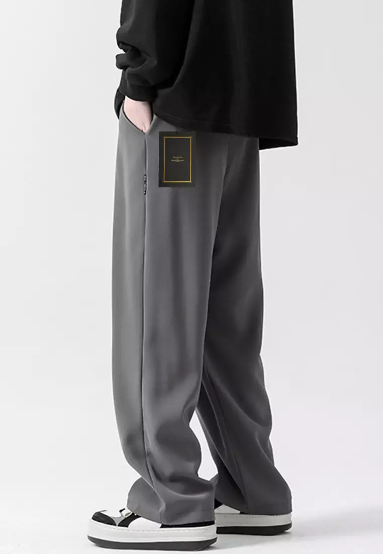 Drawstring Waist Wide-legged Pants LK-DPK2661