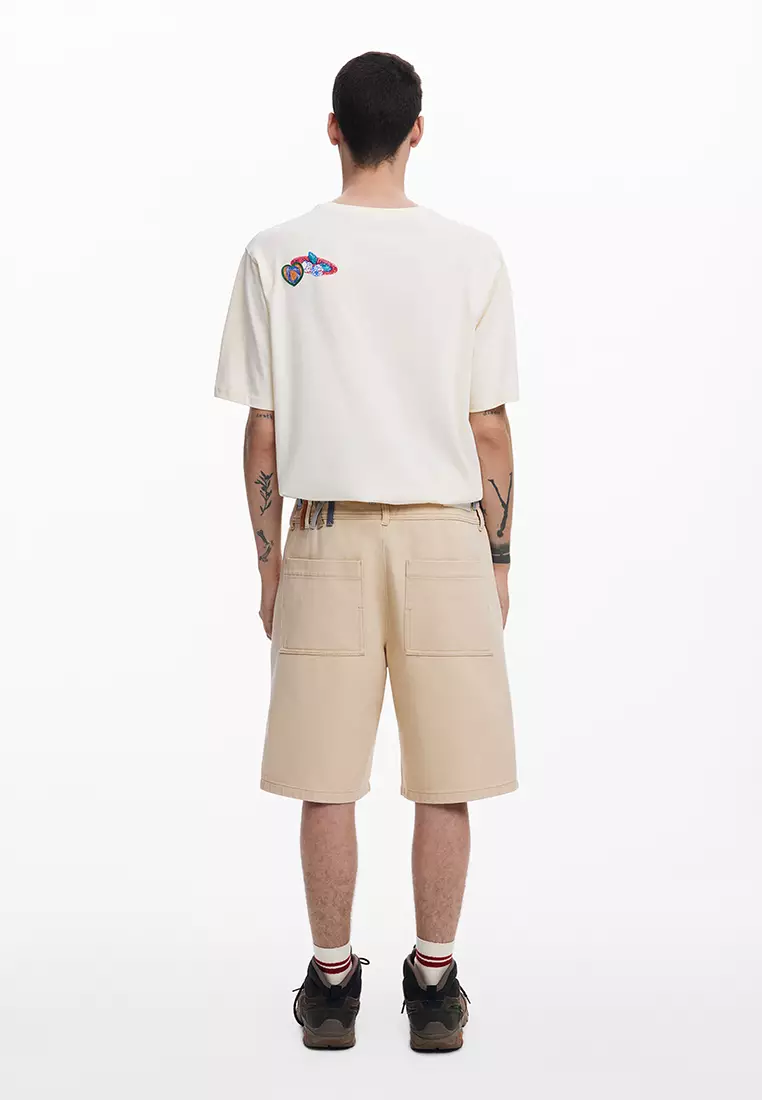 Double-waist Bermuda shorts