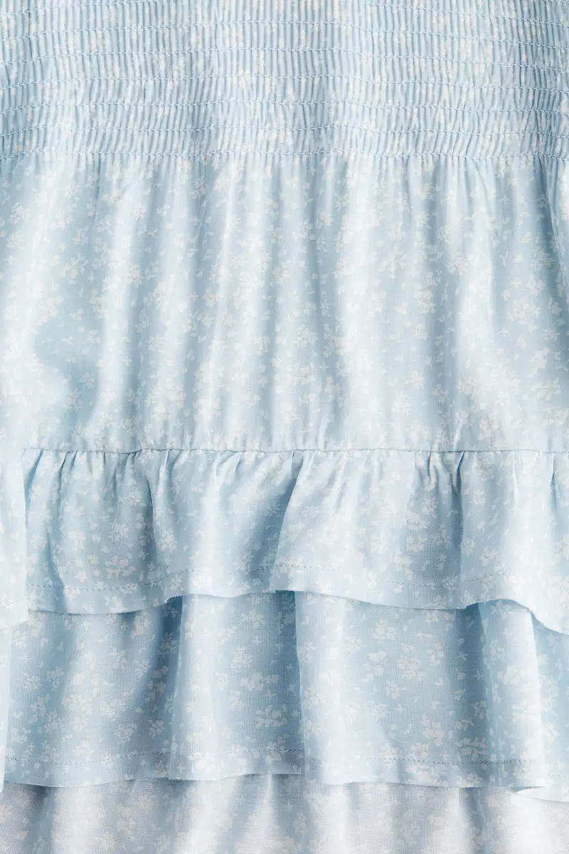 Smock-detail dress