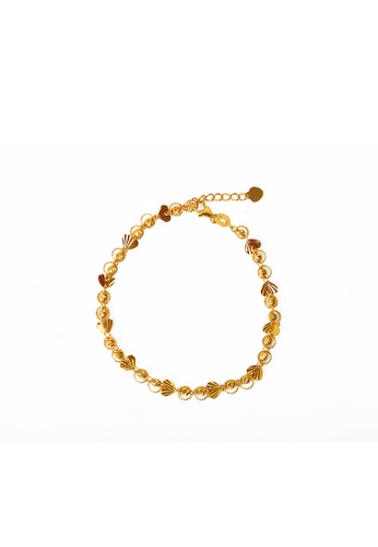 TOMEI gold TOMEI Convivality in Circularly Merriment Bracelet Yellow Gold 916  (IM-H5181-1B-1C) (4.14G) 5ECDCACA6FF0EFGS_1