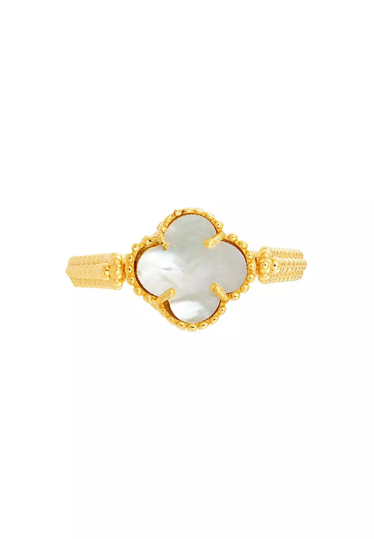 HABIB Mother of Pearl Ring in 585/14K Yellow Gold YCLR00228-MOP