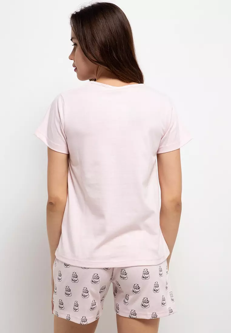 Pyjama Pijama Short Sleeve Short Pants Sleepwear