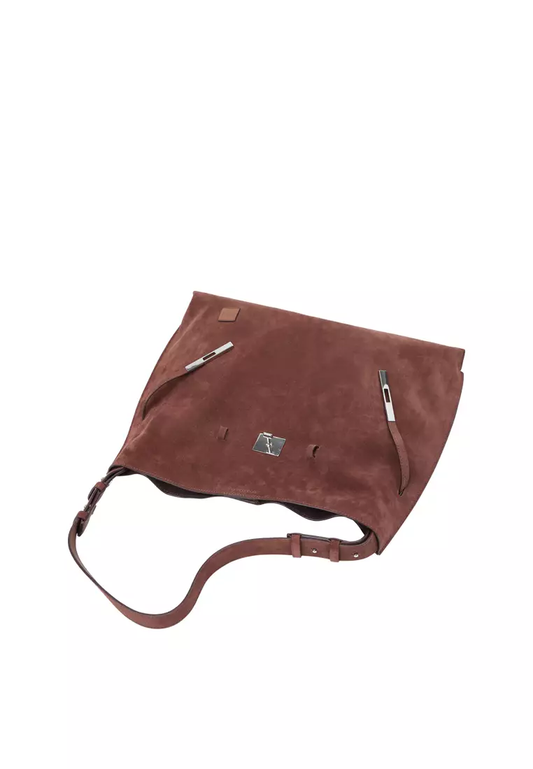 SAOI Belt Tote II - Suede Coconut