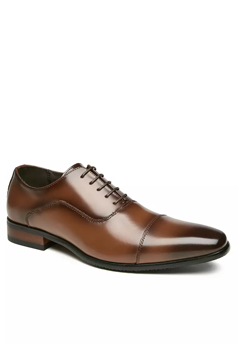 Leather Cap Toe Business Shoes KB002-1